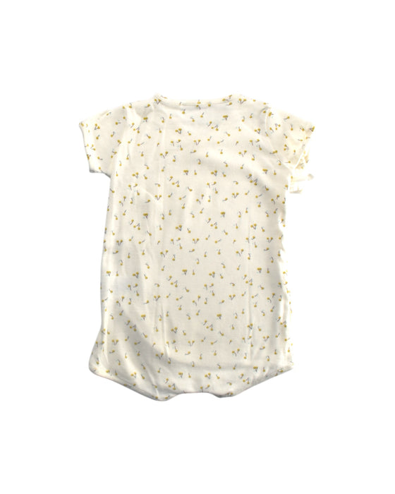 A White Short Sleeve Rompers from Bonpoint in size 3-6M for girl. (Back View)