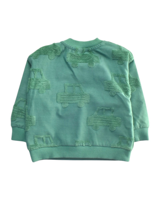 A Green Crewneck Sweatshirts from Mothercare in size 6-12M for boy. (Back View)