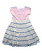 A Multicolour Short Sleeve Dresses from Chateau de Sable in size 10Y for girl. (Front View)