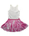A Multicolour Sleeveless Dresses from Desigual in size 13Y for girl. (Back View)