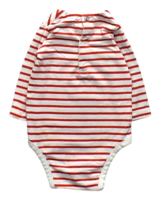 A Red Long Sleeve Bodysuits from Jacadi in size 0-3M for girl. (Back View)