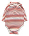 A Red Long Sleeve Bodysuits from Jacadi in size 0-3M for girl. (Back View)
