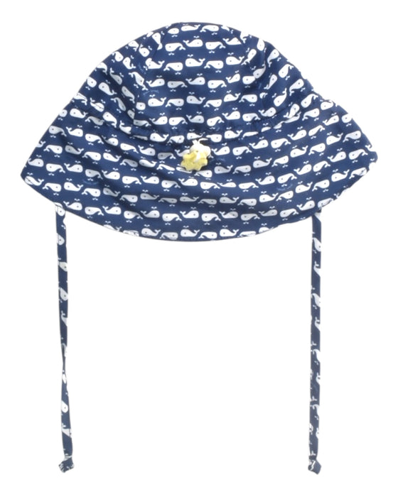 A Navy Sun Hats from Green Sprouts in size 0-3M for boy. (Back View)