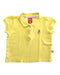 A Yellow Short Sleeve Polos from Hush Puppies in size 6-12M for girl. (Front View)