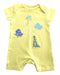 A Yellow Short Sleeve Rompers from Mothercare in size 0-3M for boy. (Front View)