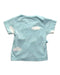 A Blue Short Sleeve Tops from Le Petit Society in size 6-12M for girl. (Back View)
