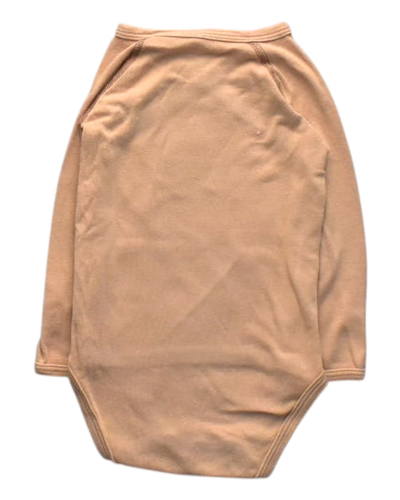 A Peach Long Sleeve Bodysuits from Petit Bateau in size 6-12M for boy. (Back View)