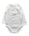 A White Long Sleeve Bodysuits from Chateau de Sable in size 6-12M for girl. (Front View)