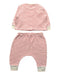 A Red Pants Sets from Petit Bateau in size 0-3M for girl. (Back View)