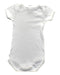 A White Short Sleeve Bodysuits from Petit Bateau in size 0-3M for girl. (Back View)