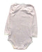 A White Long Sleeve Bodysuits from Petit Bateau in size 12-18M for girl. (Back View)