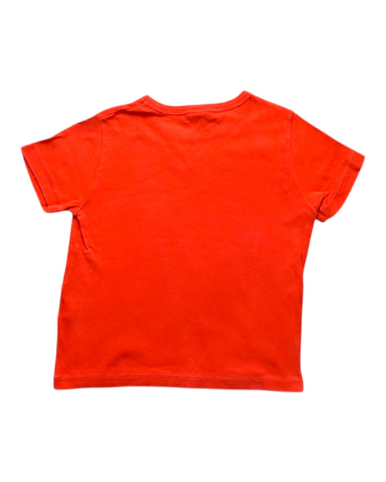 A Red Short Sleeve T Shirts from Petit Bateau in size 5T for boy. (Back View)