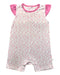 A Pink Sleeveless Rompers from Simply Life in size 6-12M for girl. (Front View)