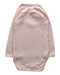 A Pink Long Sleeve Bodysuits from Petit Bateau in size 6-12M for girl. (Back View)