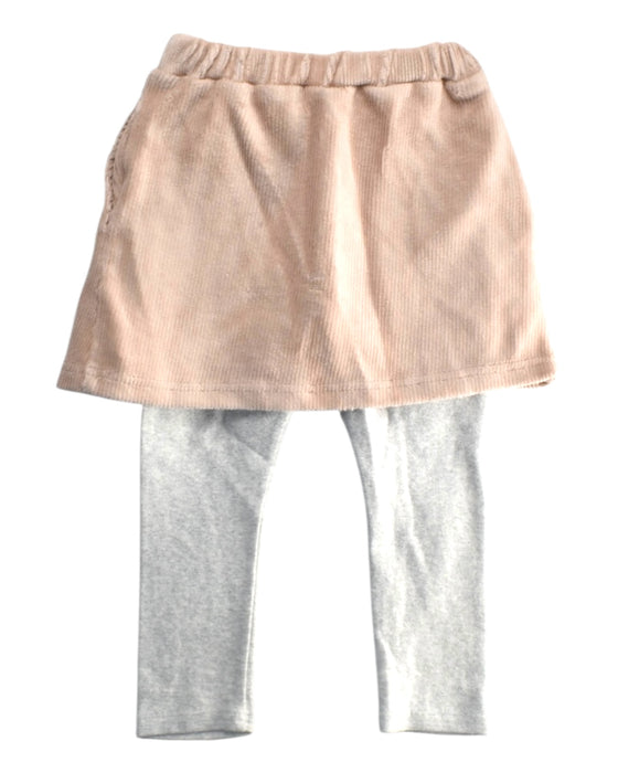 A Peach Leggings Sets from Petit Main in size 3T for girl. (Back View)