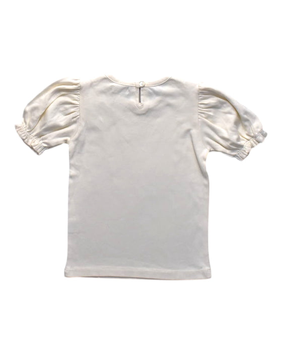 A Ivory Short Sleeve Tops from Jamie Kay in size 2T for girl. (Back View)