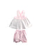 A Pink Overall Sets from The Beaufort Bonnet Company in size 6-12M for girl. (Front View)
