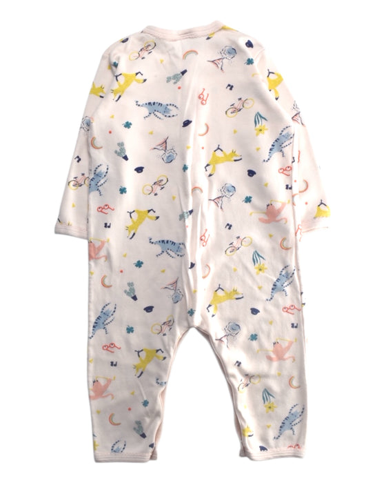 A Multicolour Onesies from Petit Bateau in size 12-18M for girl. (Back View)