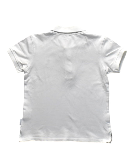 A White Short Sleeve Polos from Raph and Remy in size 5T for boy. (Back View)