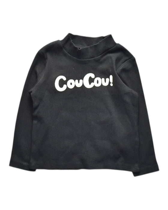 A Black Long Sleeve T Shirts from Mini Rodini in size 3T for boy. (Front View)