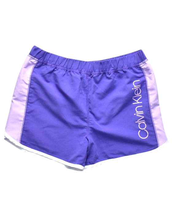 A Purple Shorts from Calvin Klein in size 12Y for girl. (Front View)
