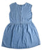 A Blue Sleeveless Dresses from Splendid in size 14Y for girl. (Back View)
