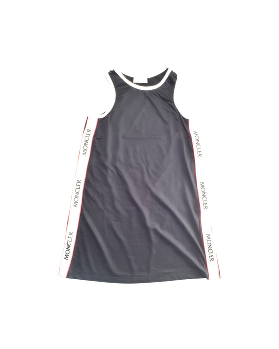 A Black Sleeveless Dresses from Moncler in size 10Y for girl. (Front View)