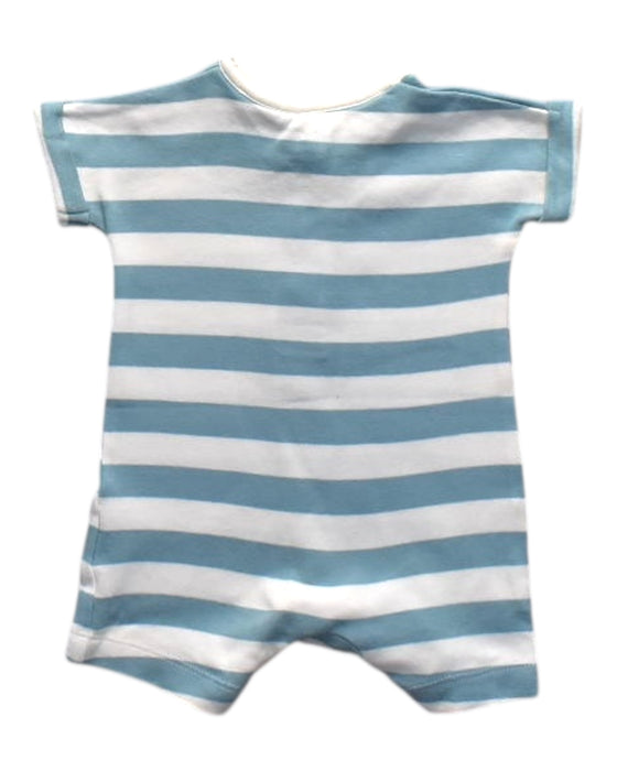 A Blue Short Sleeve Rompers from Mothercare in size 0-3M for boy. (Back View)