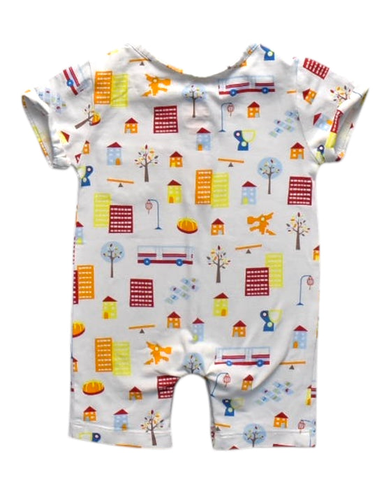 A Multicolour Short Sleeve Rompers from Elly in size 0-3M for girl. (Back View)