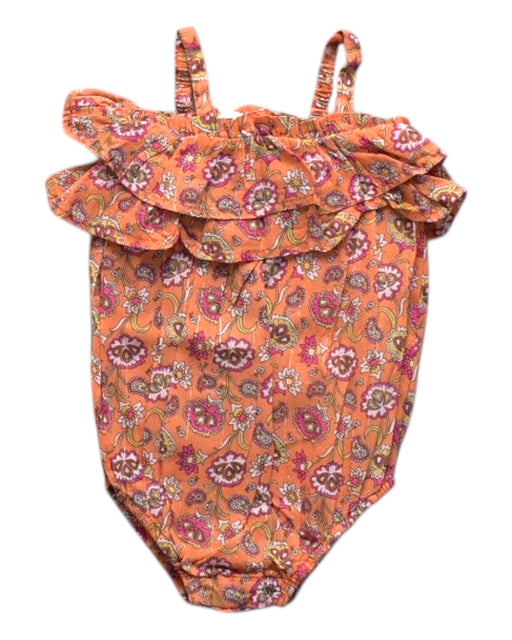 A Multicolour Sleeveless Rompers from Seed in size 3-6M for girl. (Front View)