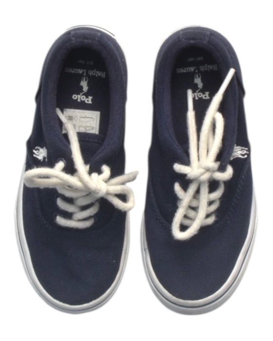 A Navy Sneakers from Polo Ralph Lauren in size 4T for boy. (Back View)