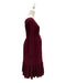 A Burgundy Long Sleeve Dresses from Dote in size Maternity-S for maternity. (Back View)