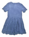 A Blue Short Sleeve Dresses from Chateau de Sable in size 4T for girl. (Back View)