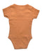 A Orange Short Sleeve Bodysuits from Snuggle Hunny Kids in size 3-6M for girl. (Back View)