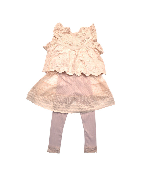 A Ivory Leggings Sets from Puella Flo in size 11Y for girl. (Front View)
