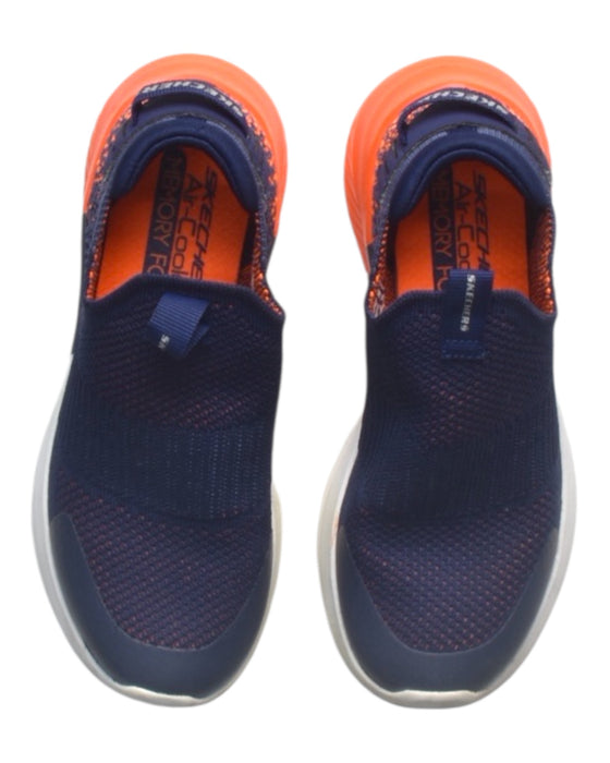 A Multicolour Sneakers from Skechers in size 7Y for boy. (Back View)