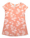 A Peach Short Sleeve Dresses from Petit Bateau in size 3T for girl. (Front View)