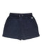 A Navy Shorts from Petit Bateau in size 4T for girl. (Front View)