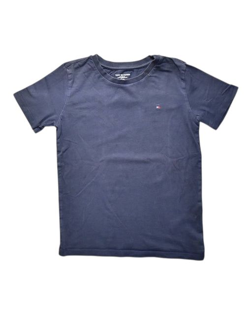 A Navy Short Sleeve T Shirts from Tommy Hilfiger in size 6T for boy. (Front View)