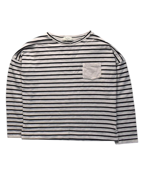 A White Long Sleeve T Shirts from Buho in size 6T for boy. (Front View)