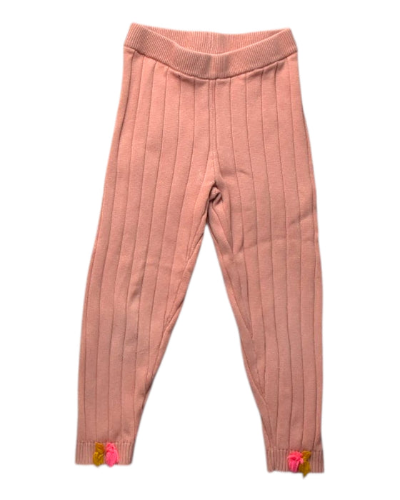 A Pink Leggings from Louise Misha in size 5T for girl. (Front View)