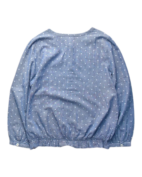 A Blue Long Sleeve Shirts from Esprit in size 6T for girl. (Back View)