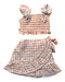 A Orange Skirt Sets from Gingersnaps in size 8Y for girl. (Front View)