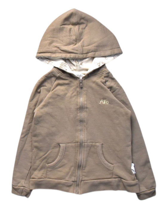 A Brown Lightweight Jackets from Aster & Oak in size 4T for boy. (Front View)