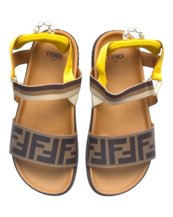 A Multicolour Sandals from Fendi in size 9Y for girl. (Back View)