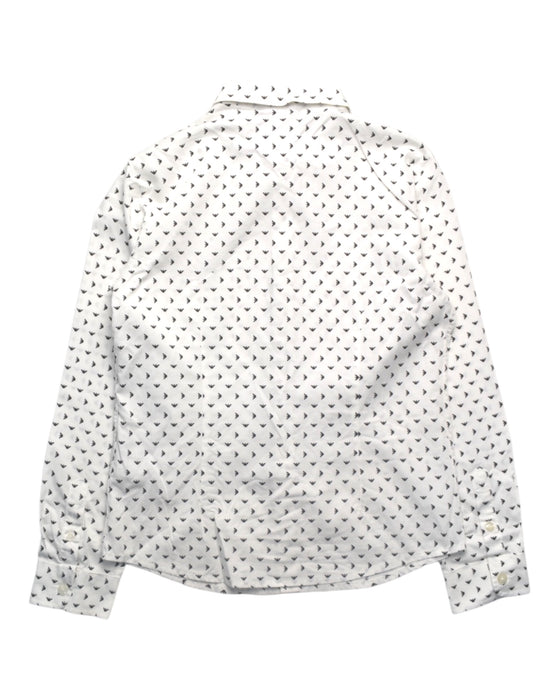 A White Long Sleeve Shirts from Emporio Armani in size 8Y for boy. (Back View)