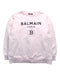 A Pink Crewneck Sweatshirts from Balmain in size 12Y for girl. (Front View)