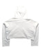 A White Hooded Sweatshirts from Nº21 in size 14Y for girl. (Back View)