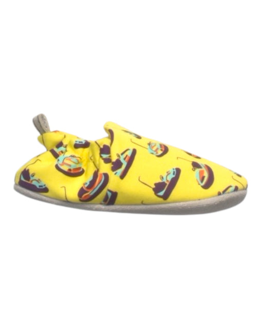 A Yellow Slip Ons from Poco Nido in size 18-24M for boy. (Front View)