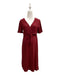 A Burgundy Short Sleeve Dresses from Dear in size Maternity-S for maternity. (Front View)